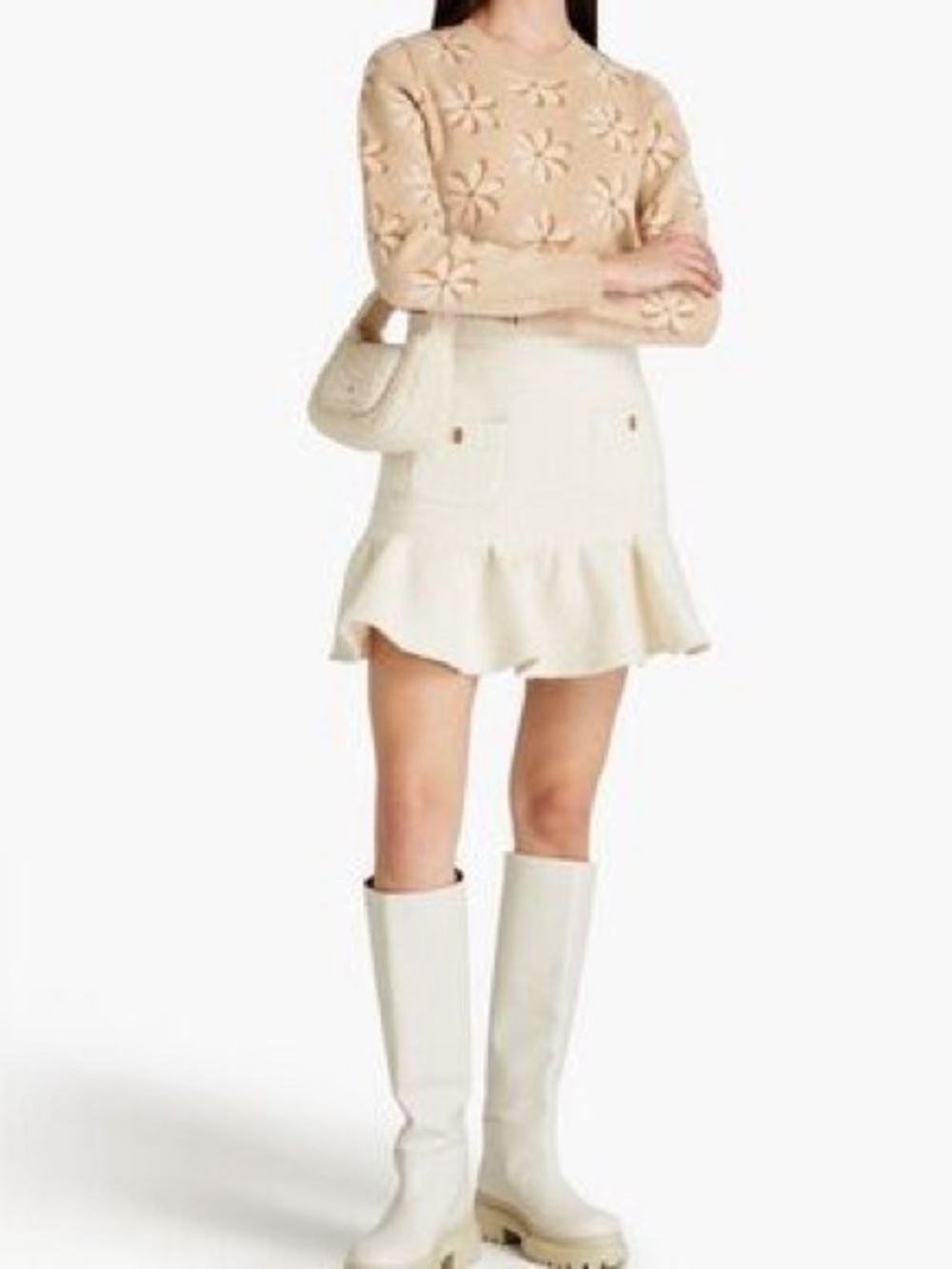 SANDRO ~ Wool blend mini skirt - Picture 8 of 8
